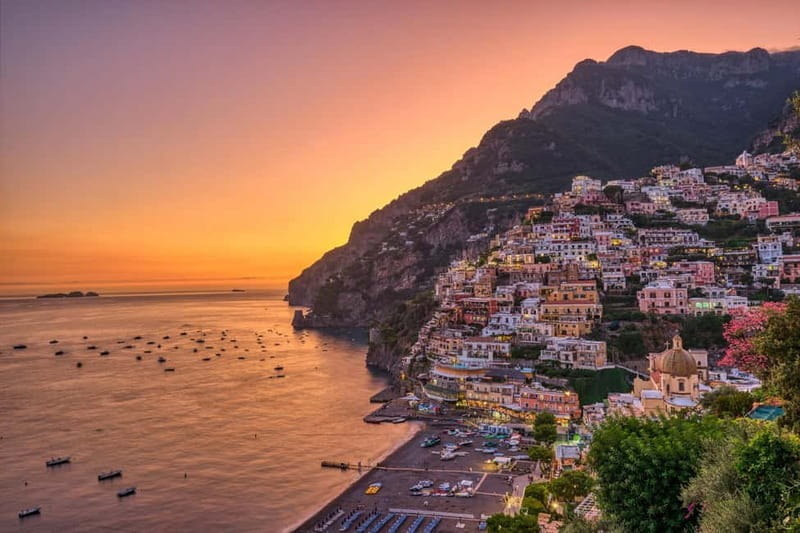 Amalfi: Amalfi Coast and Positano Sunset Cruise with Drinks - From Lido Azzurro to Sea Horse: how the start really works
