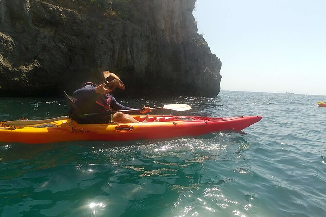 Amalfi Coast : Kayak-Snorkeling tour Pandora Cave & Hidden beach - Acquachiara beach break: a swim stop that feels tucked away