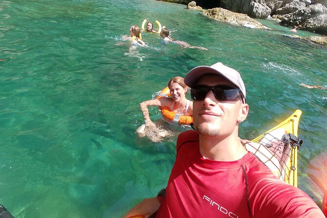Amalfi Coast : Kayak-Snorkeling tour Pandora Cave & Hidden beach - Snorkeling and sea-only beaches: how the route stays fun
