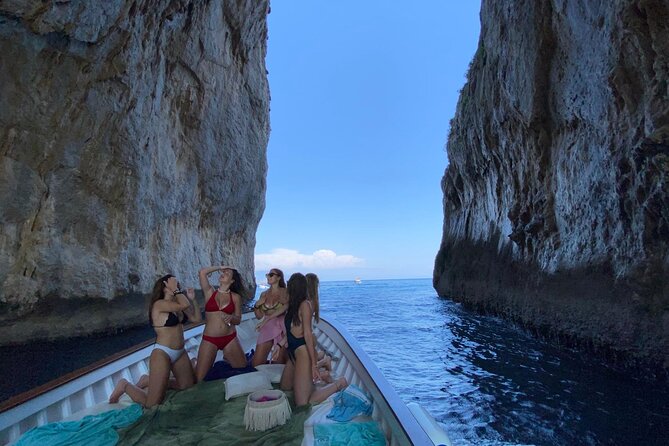 Capri Boat Tour: Grottoes, Swim & Sip Limoncello in a Small Group - Marvellous Grotto and the White Grotto: The Start of the Dramatic Coast