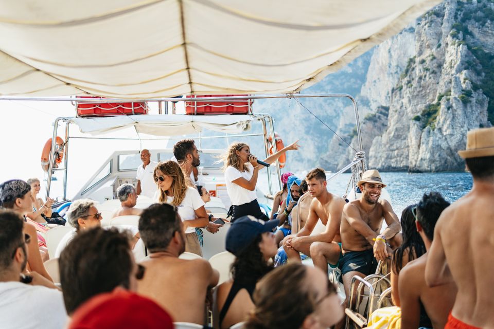 Capri: Island Boat Trip with Grottos - White Grotto and Green Grotto: the “light and water” stops