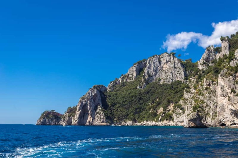 From Pompeii/Castellammare/Vico Equense: Capri Day Cruise - Marina Grande and the First Look at Capri by Boat