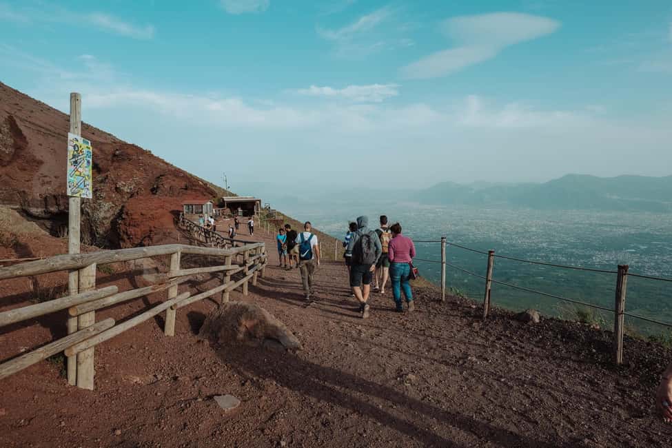 From Pompeii: Mount Vesuvius Guided Tour with Transfer - The shared van ride up: comfortable transport on windy roads