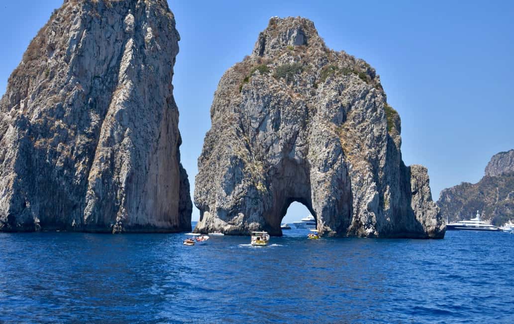From Positano: Day trip to Capri - Group Tour by boat - The scenic cruise out: Sirenuses views and Li Galli Islands
