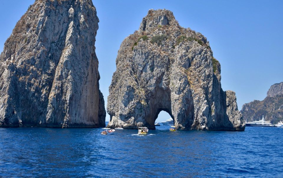 From Positano: Day trip to Capri - Group Tour by boat - Capri by boat: from Marina Piccola to grotto passes