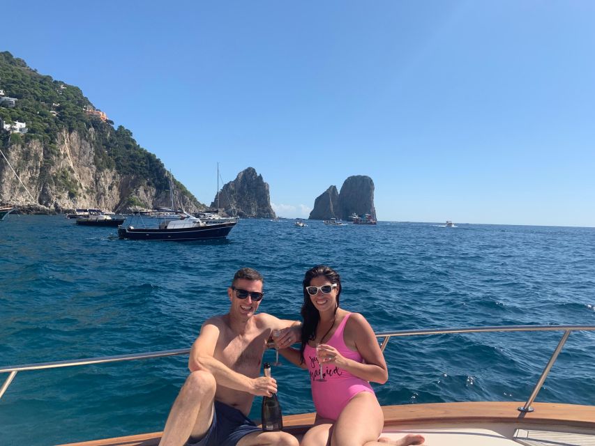 From Sorrento: Capri Island Day Trip with Boat Cruise - Onboard perks: drinks, snacks, and the small-group advantage