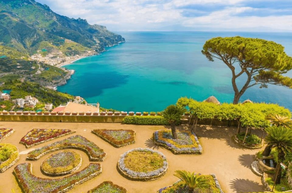 From Sorrento: Full-day Amalfi Coast Day Trip - Ravello (about 1.5 hours): calm views with a different kind of charm