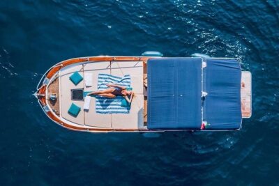 Half day tour of Capri by private boat - First Sights: Marina Piccola, the Cave of the Sailors, and the Green Cave