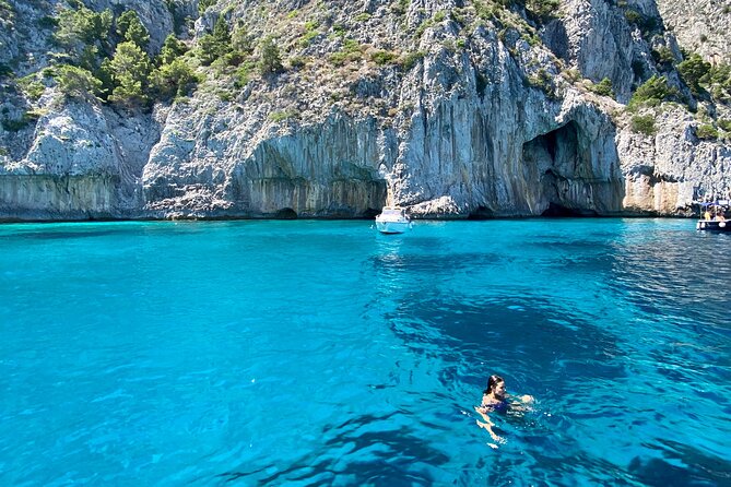 Half day tour of Capri by private boat - Cave of the Coral: what “red” looks like below sea level