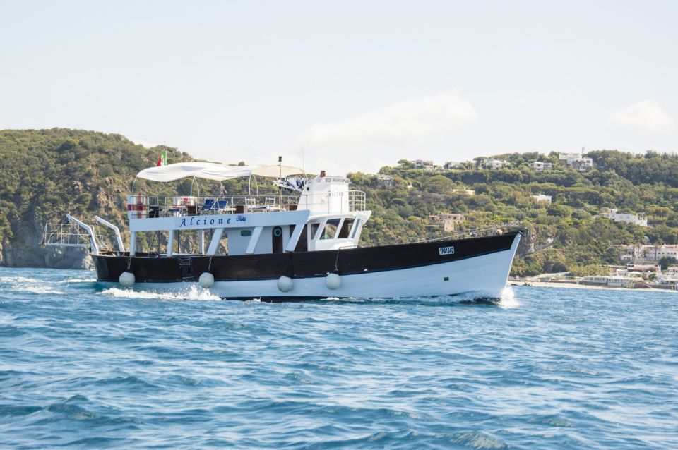 Ischia: Island Boat Tour with Neapolitan Lunch & Snorkeling - Sant’Angelo and the first swim zone: wine, snacks, and short water time