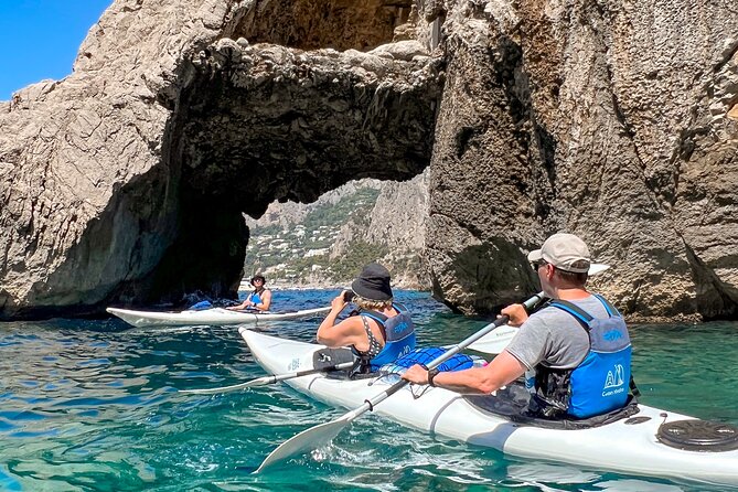 Kayak tour in Capri between caves and beaches. Photos included. - Grotta dell’Acqua and the Green Grottoes Light Effect