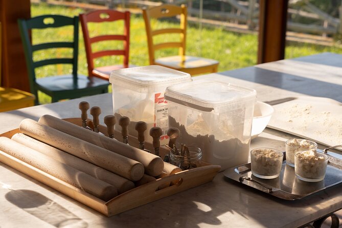 Pasta & Traditional Sorrento Cuisine with Pickup - 100% Hands On - The meal you eat: family-style dinner, plenty of wine, big table energy