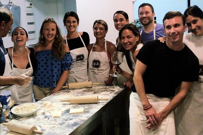 Private / Small Group at "Quanto Basta" School in Sorrento center - Sitting Down to Your Own Meal (With Wine Pairing)