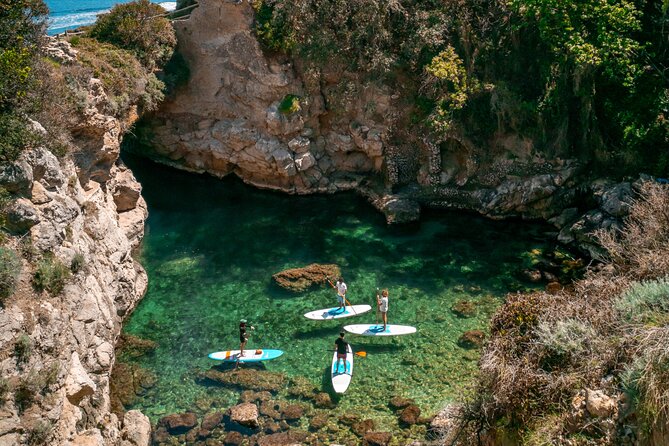 Small group paddle boarding tour to Bagni Regina Giovanna - Your First Steps: Safety, Technique, and Getting Standing Without Panic