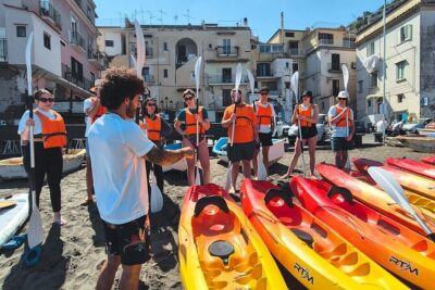 Small groups Kayak tour from Sorrento to Bagni Regina Giovanna - Paddling route and timing: what 2 hours really feels like