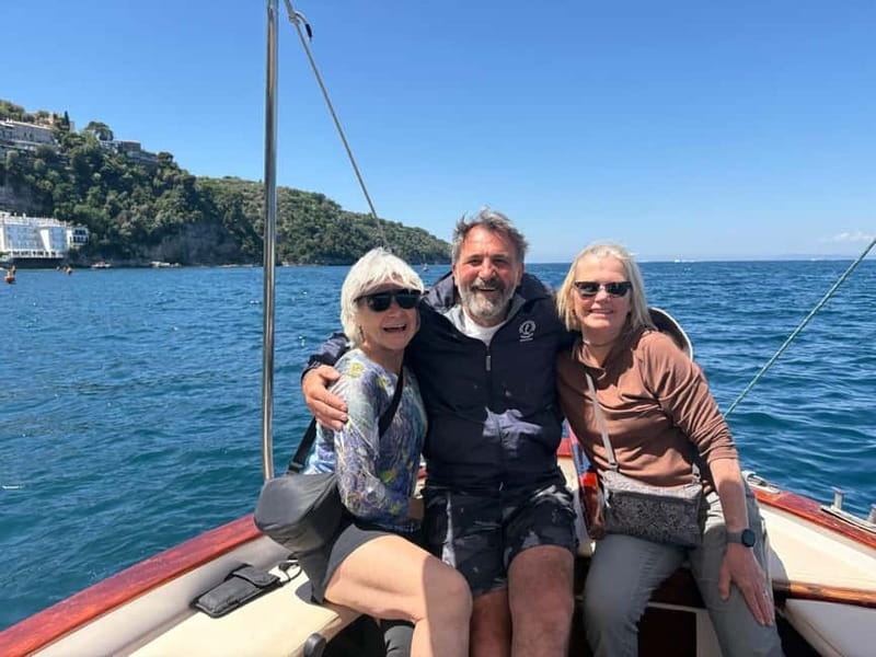 Sorrento: Boat Coastal Cruise with Swim and Limoncello - Vesuvius from the sea: why that view matters