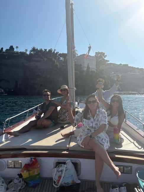 Sorrento: Boat Coastal Cruise with Swim and Limoncello - Where you meet: Marina Grande and the one extra fee to plan for