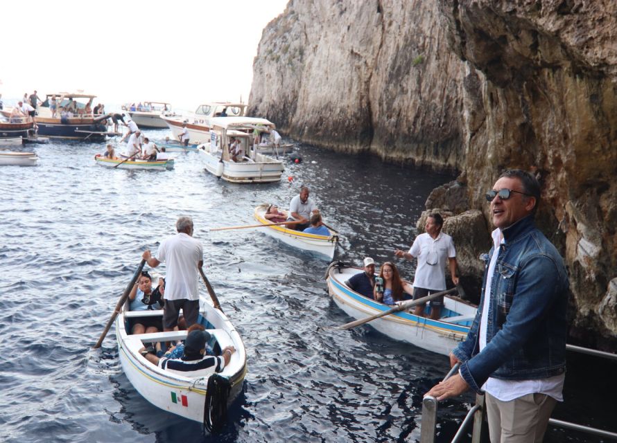 Sorrento: Capri, Anacapri and Blue Grotto Guided Tour - The ferry ride from Sorrento: part sightseeing, part pressure release