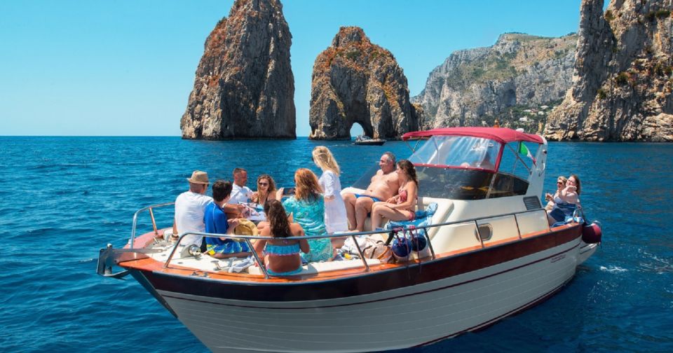 Sorrento: Capri and Blue Grotto Boat Cruise with Drinks - The Sorrento Coast Cruise: Marina Grande to the Roman-Era Views