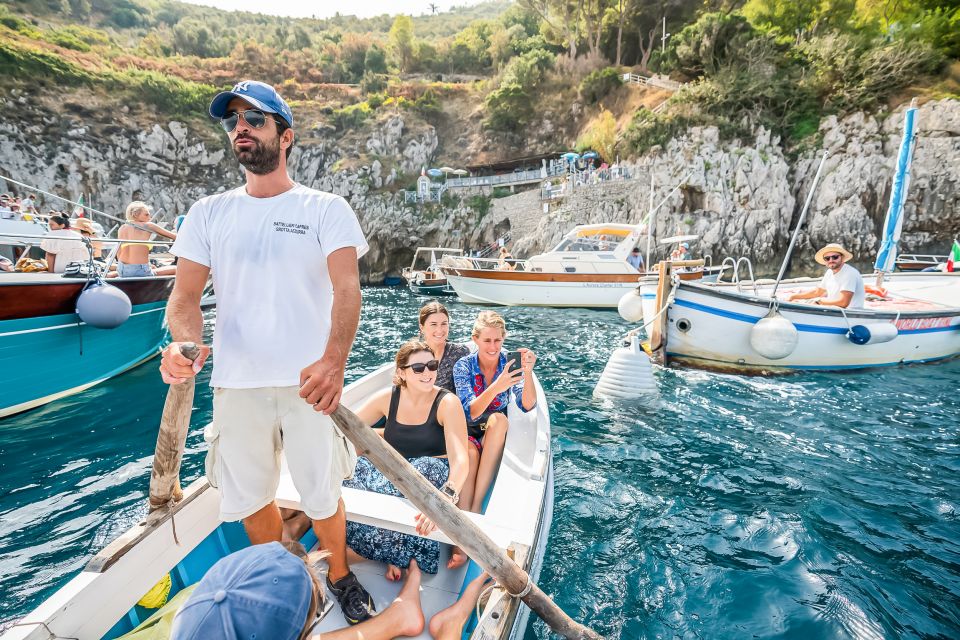 Sorrento: Exclusive Capri Boat Tour and Optional Blue Grotto - 4 Hours on Capri: Streets, Shopping, and Mount Solaro Timing